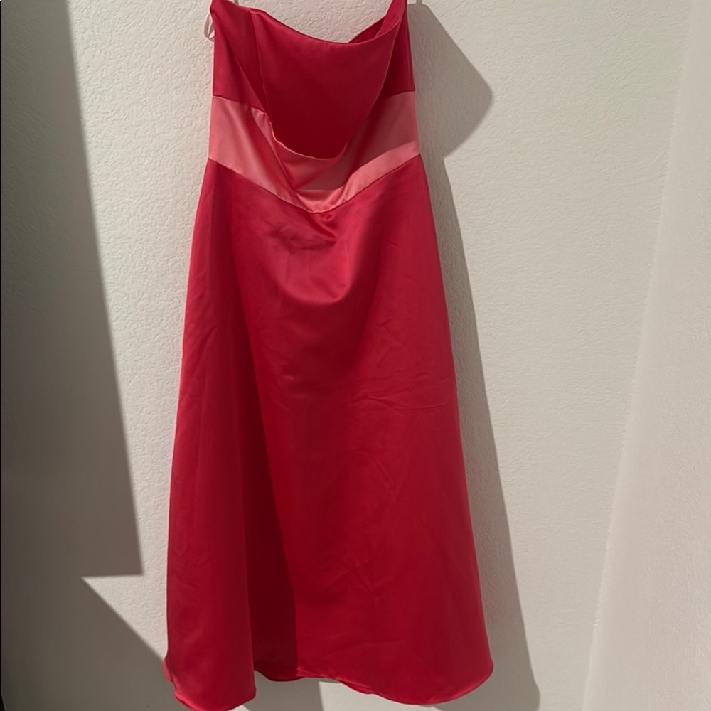 Mori Lee Red Spaghetti Strap Sundress - Picture 7 of 13